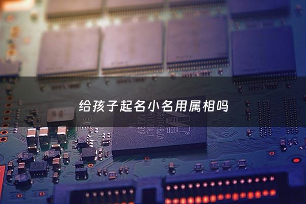 给孩子起名小名用属相吗 - 给孩子起名小名用属相吗好吗