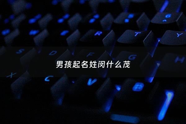 男孩起名姓闵什么茂 - 闵字取名