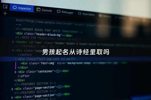 男孩起名从诗经里取吗 - 男孩儿姓名从诗经