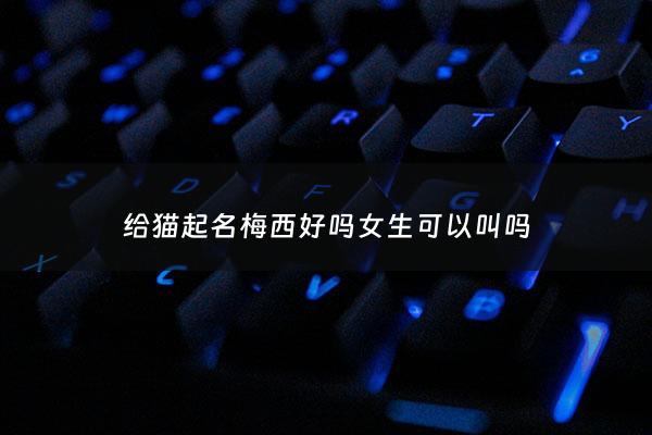 给猫起名梅西好吗女生可以叫吗 - 关于梅西名字