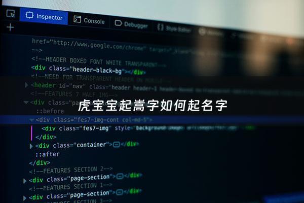 虎宝宝起嵩字如何起名字 - 虎宝宝起嵩字如何起名字男孩