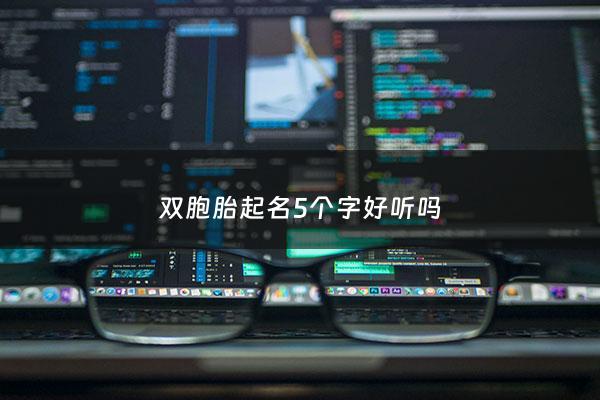 双胞胎起名5个字好听吗 - 500个双胞胎宝宝名字大全文库