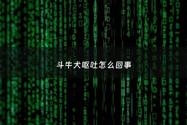 斗牛犬呕吐怎么回事 - 斗牛犬呕吐拉稀怎么治疗