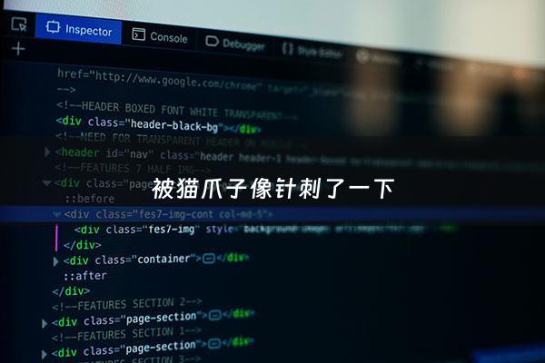 被猫爪子像针刺了一下 - 被猫爪子像针刺了一下没伤口