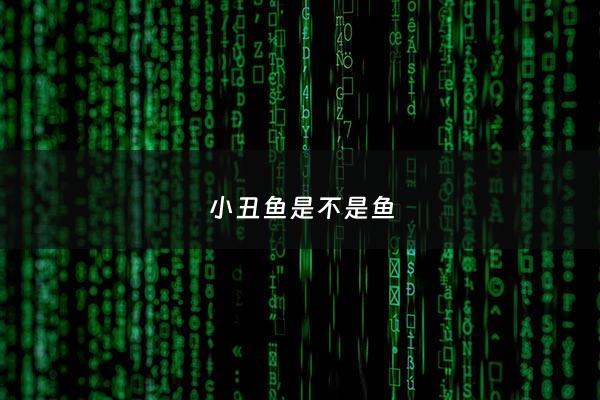 小丑鱼是不是鱼 - 小丑鱼是哪一类