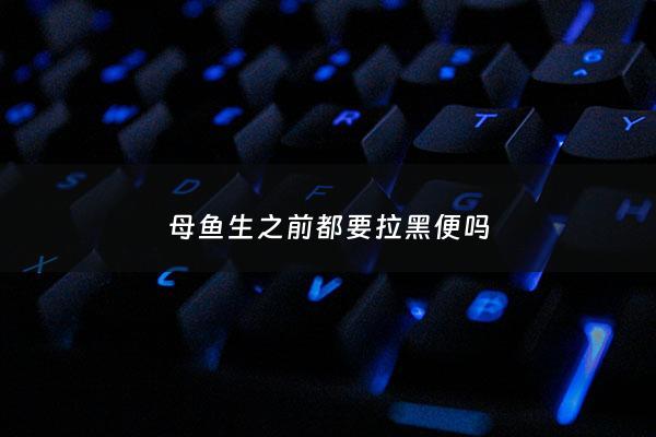 母鱼生之前都要拉黑便吗 - 母鱼要生小鱼还用公鱼追逐吗