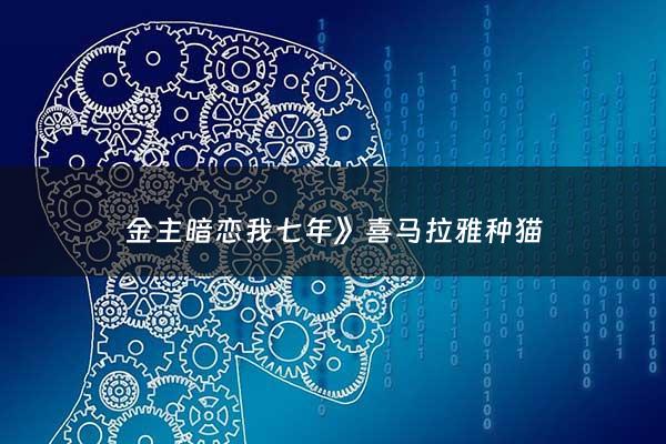 金主暗恋我七年》喜马拉雅种猫 - 金主暗恋我七年 作者:喜马拉雅种猫