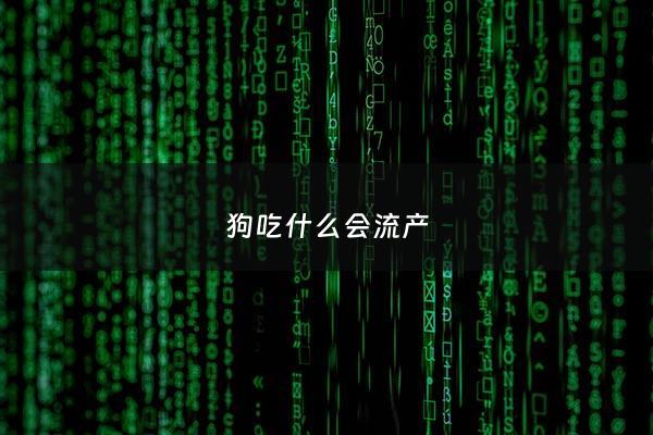 狗吃什么会流产 - 小狗吃什么流产