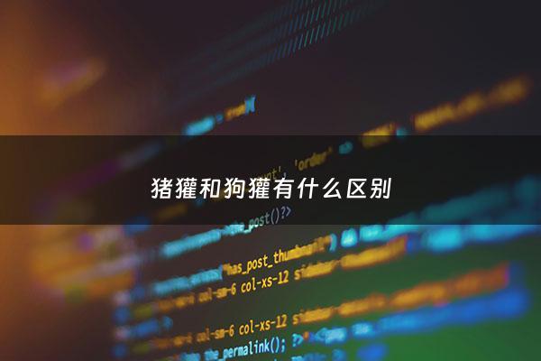 猪獾和狗獾有什么区别 - 猪獾跟狗獾的区别