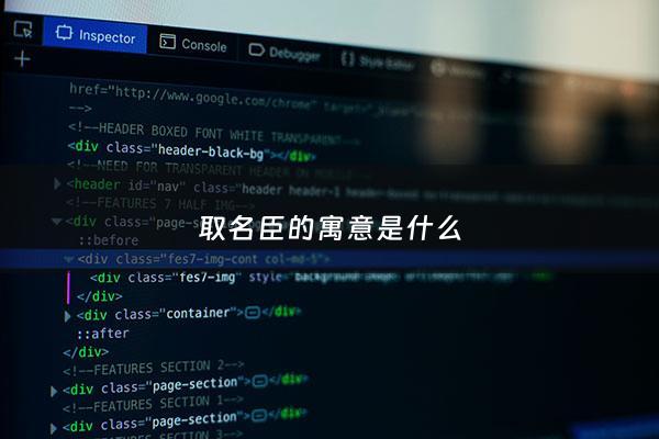 取名臣的寓意是什么 - 臣起名的寓意