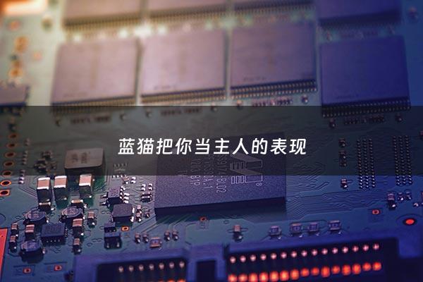 蓝猫把你当主人的表现 - 蓝猫对主人忠诚吗