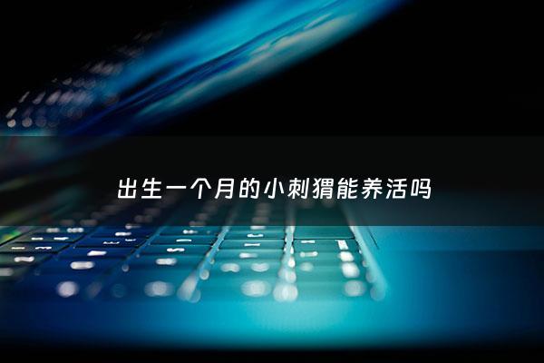 出生一个月的小刺猬能养活吗 - 一个月的小刺猬吃什么东西