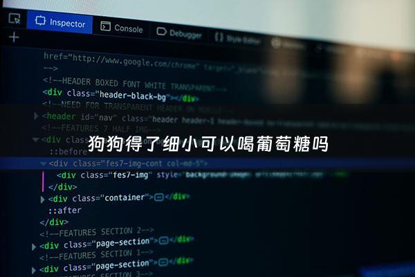 狗狗得了细小可以喝葡萄糖吗 - 狗狗得了细小可以喂葡萄糖吗
