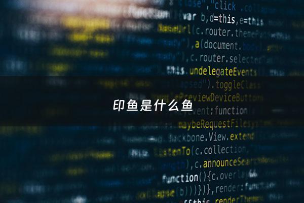 印鱼是什么鱼 - 印鱼***