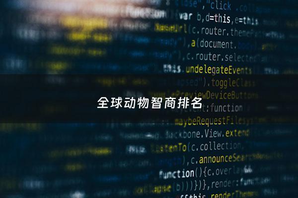 全球动物智商排名 - 世界已知动物智商排名