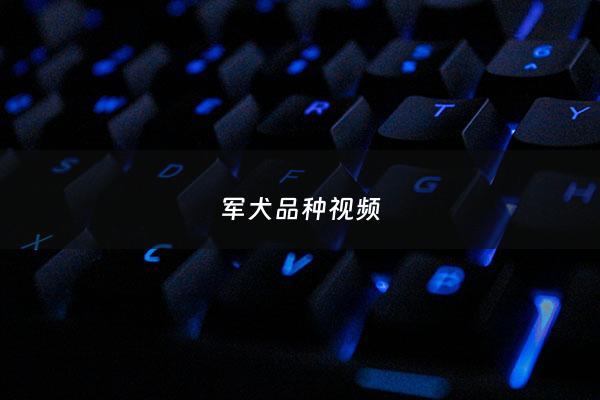 军犬品种*** - 军犬犬种