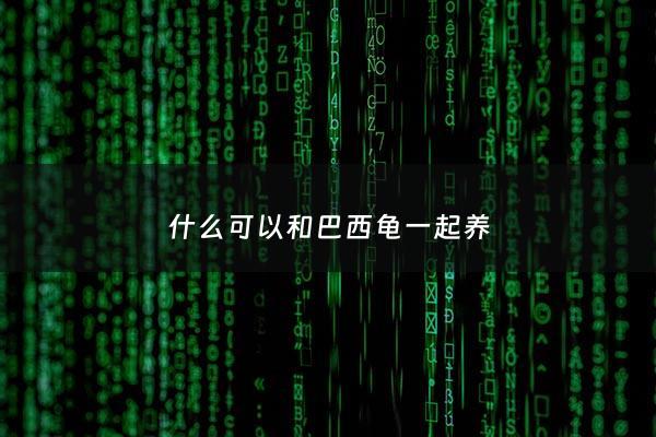 什么可以和巴西龟一起养 - 什么可以和巴西龟一起养不死