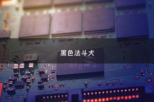 黑色法斗犬 - 黑色的法斗犬