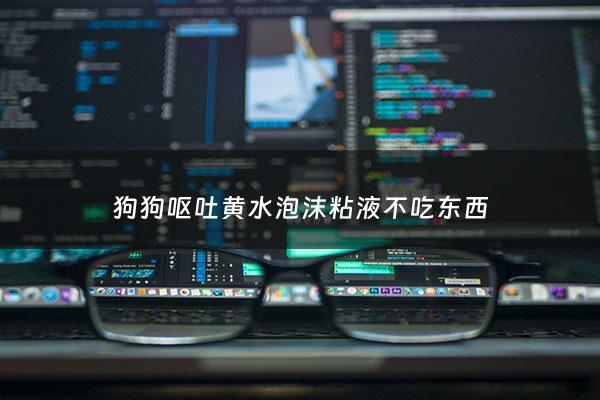 狗狗呕吐黄水泡沫粘液不吃东西 - 狗狗呕吐黄水泡沫粘液不吃东西精神不振