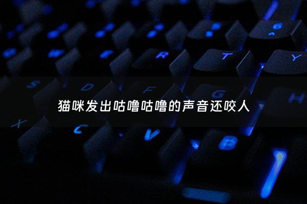 猫咪发出咕噜咕噜的声音还咬人 - 猫咪咕噜咕噜但是咬人