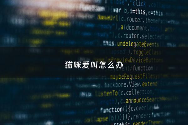 猫咪爱叫怎么办 - 宠物猫爱叫