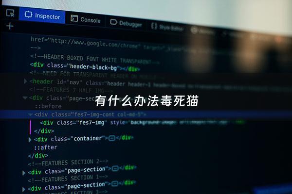 有什么办法毒死猫 - 有什么办法毒死猫和狗