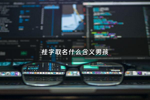 桂字取名什么含义男孩 - 桂字取名寓意及含义