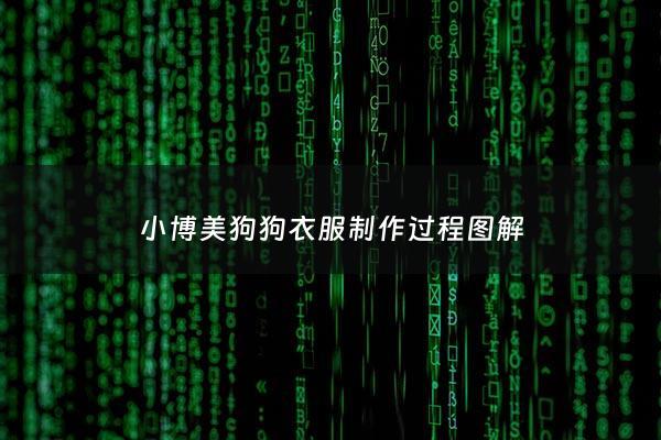 小博美狗狗衣服制作过程图解 - 博美狗衣服怎么做***