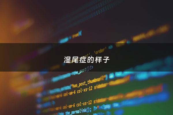 湿尾症的样子 - 湿尾病的样子