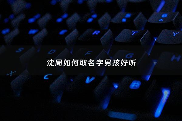沈周如何取名字男孩好听 - 沈周是什么小说的人物