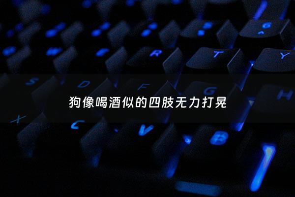 狗像喝酒似的四肢无力打晃 - 狗像喝酒似的四肢无力打晃吐