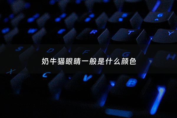 奶牛猫眼睛一般是什么颜色 - 奶牛猫眼睛的十个***