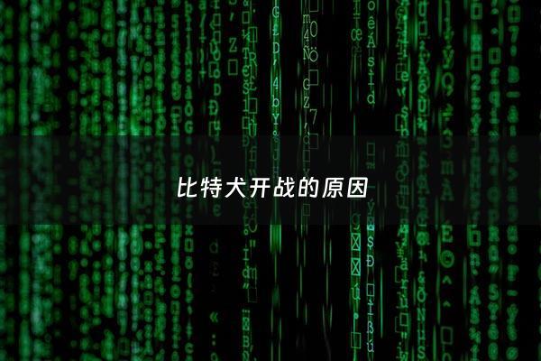 比特犬开战的原因 - 比特犬开战的原因分析