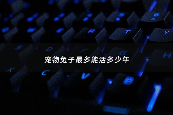 宠物兔子最多能活多少年 - 宠物兔一般能活多少年