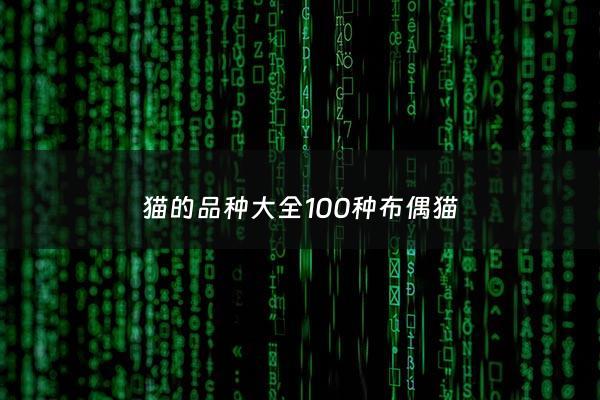 猫的品种大全100种布偶猫 - 猫的品种大全100种布偶猫叫什么
