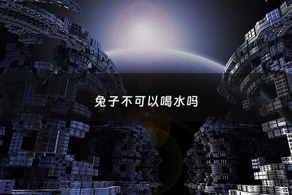 兔子不可以喝水吗 - 兔子不能喝太多水吗