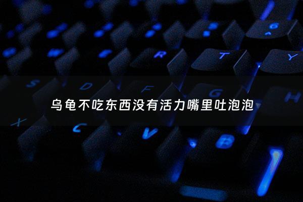 乌龟不吃东西没有活力嘴里吐泡泡 - 乌龟一直不吃饭闭眼还吐泡泡