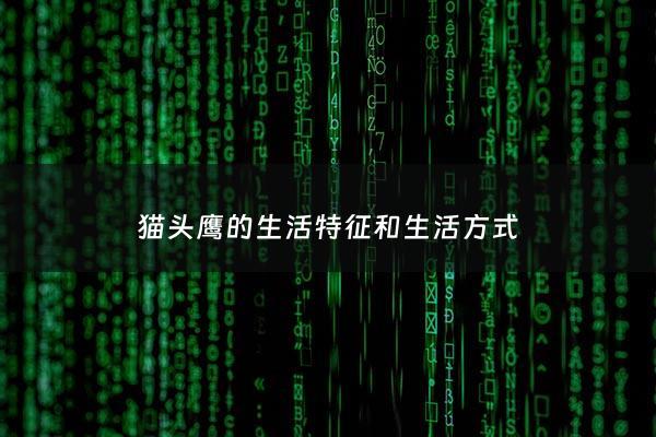 猫头鹰的生活特征和生活方式 - 猫头鹰的生活特性