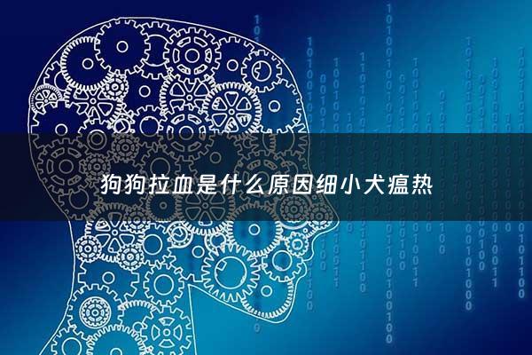 狗狗拉血是什么原因细小犬瘟热 - 狗狗拉血排除犬瘟细小