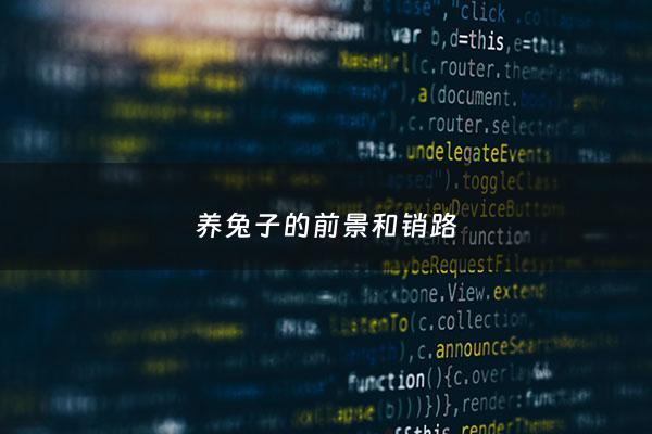 养兔子的前景和销路 - 养兔前景如何