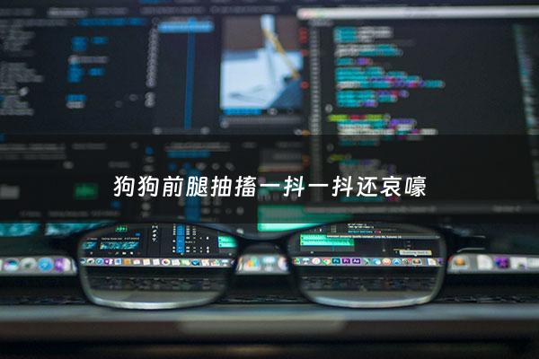 狗狗前腿抽搐一抖一抖还哀嚎 - 狗狗前腿抽搐一抖一抖,没劲,叫唤