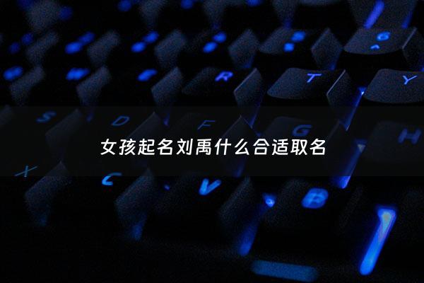 女孩起名刘禹什么合适取名 - 刘禹名字的含义